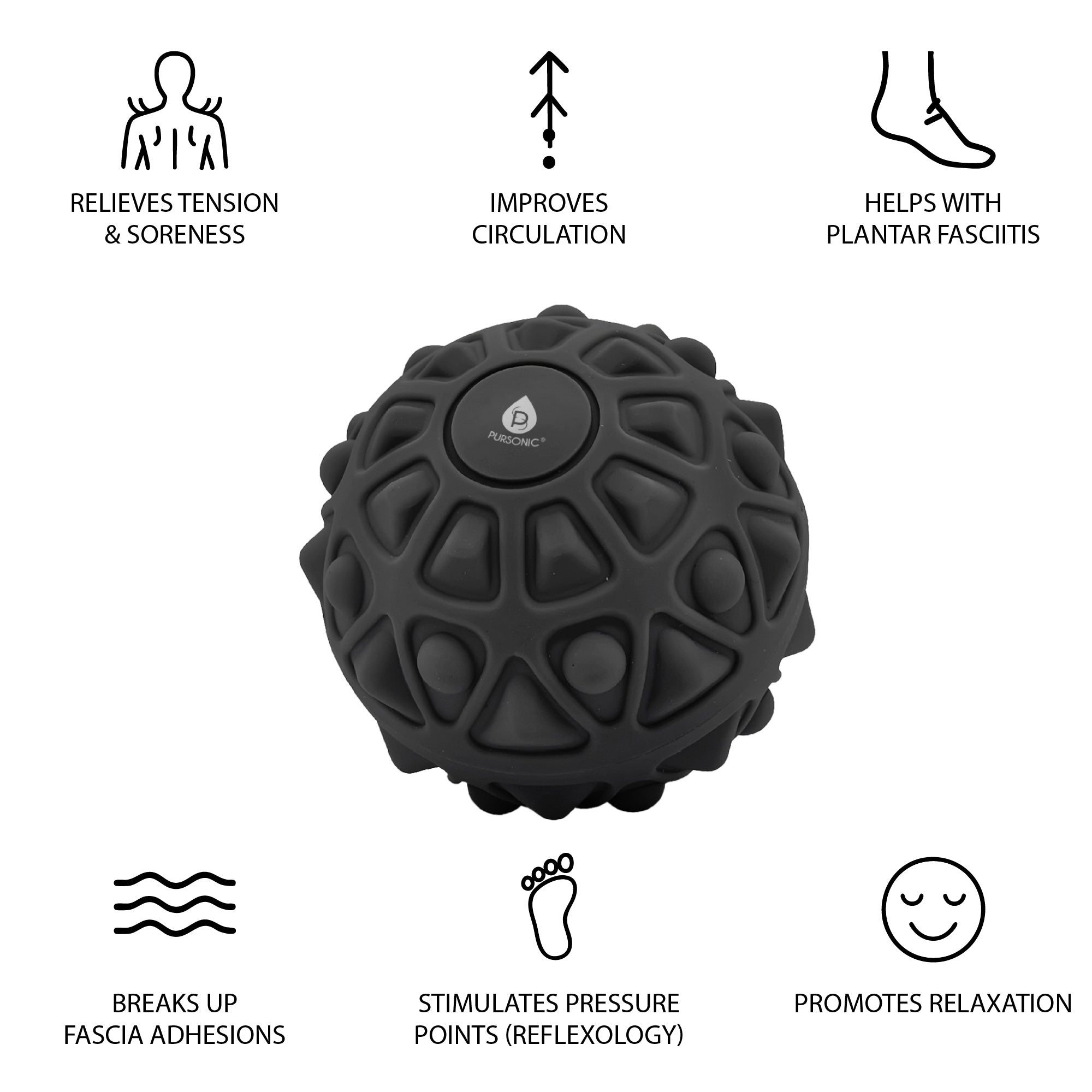 3-Speed Massage Gun & Pursonic Vibrating Massage Ball