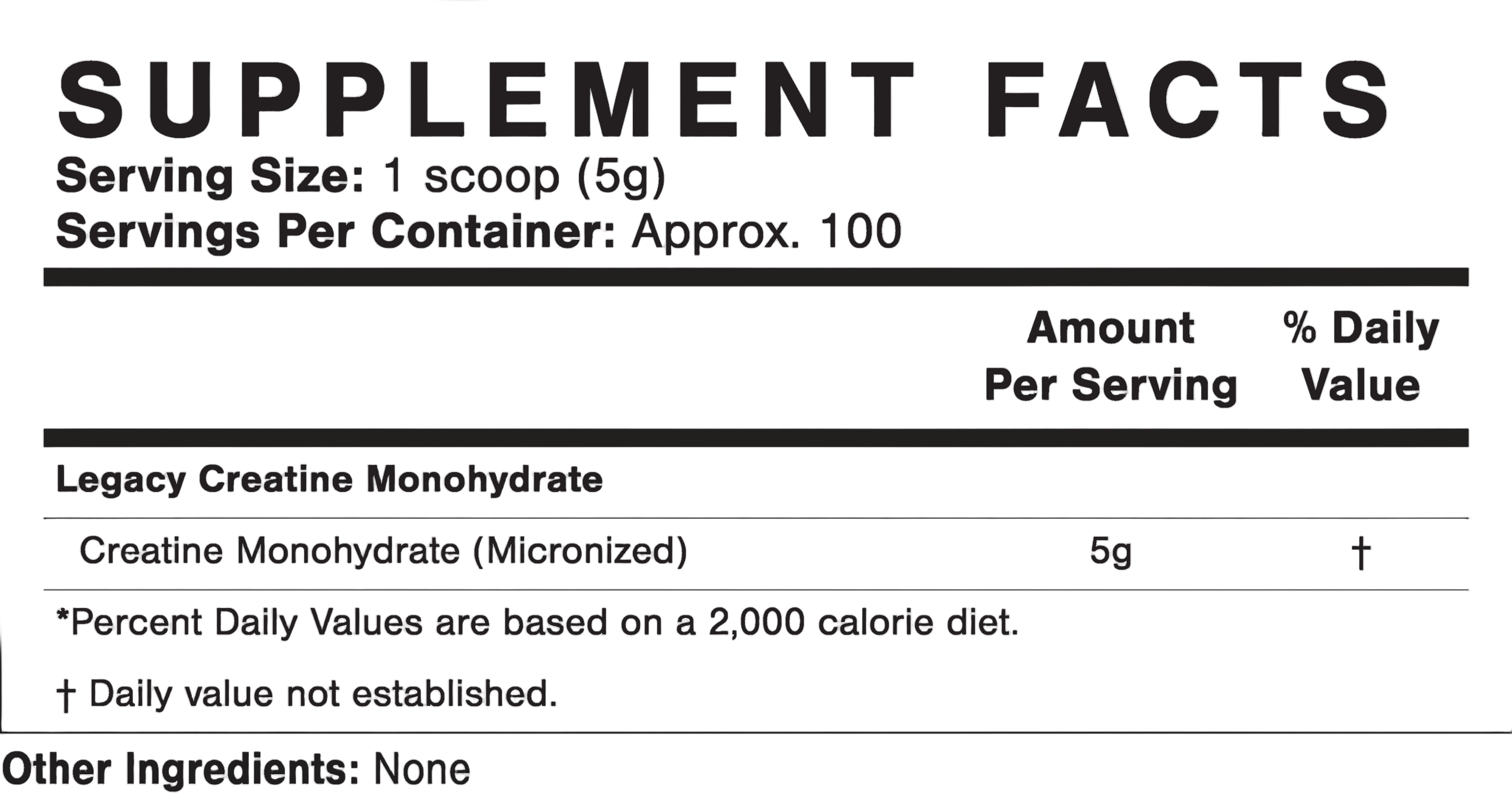 Legacy Creatine | 100 Servings | Pure Creatine Monohydrate