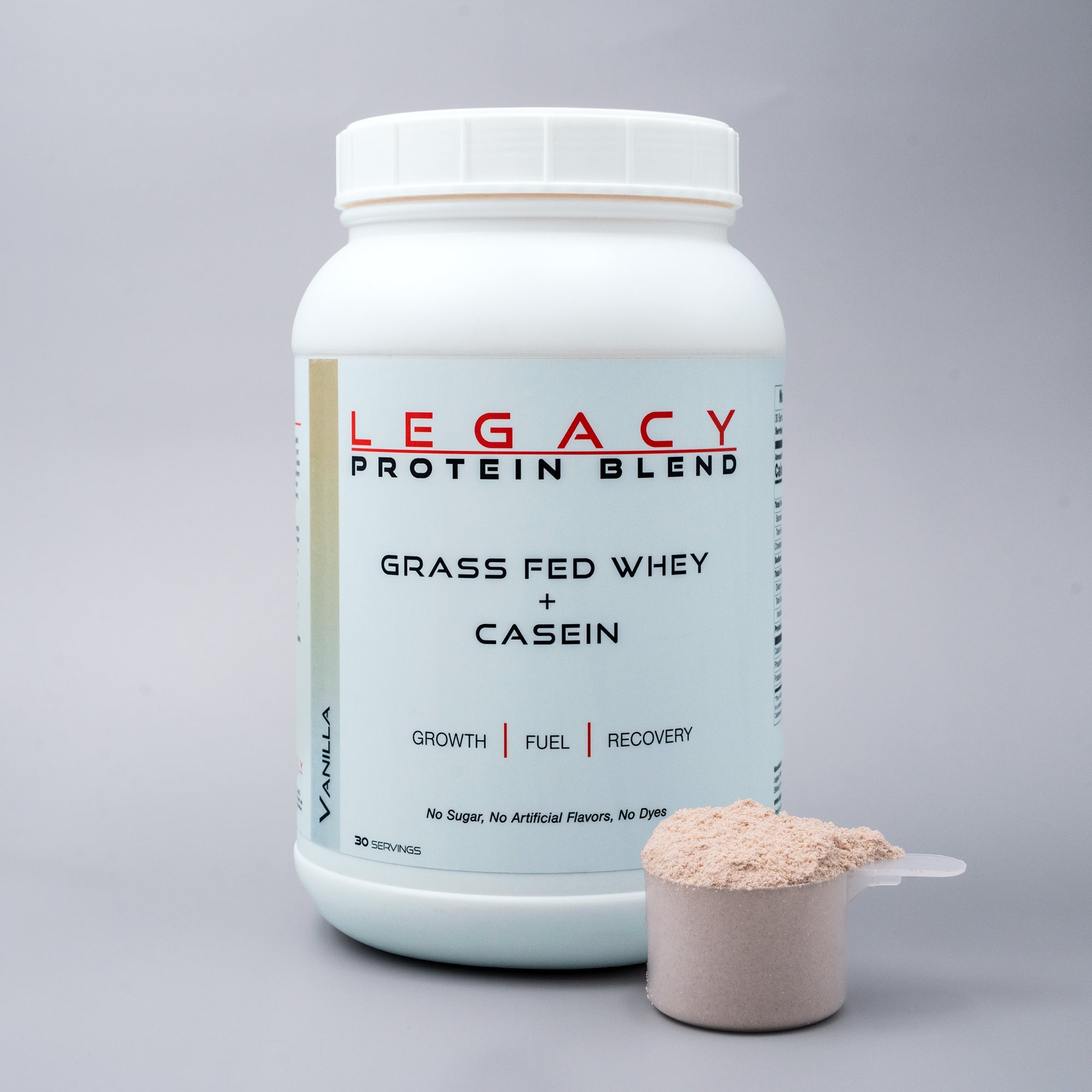 Legacy Protein Blend | 30 Servings | Grass Fed Whey + Casein