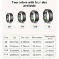 NNETM Smart Ring Fitness Tracker - Stainless Steel Workout Smart Ring